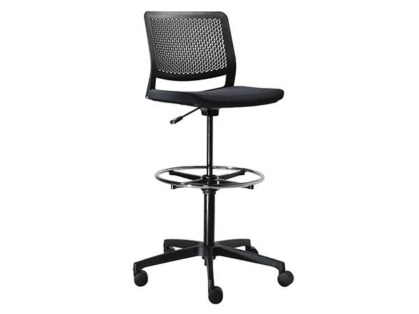 Task Stool in Black-- Trade Show Rental Furniture